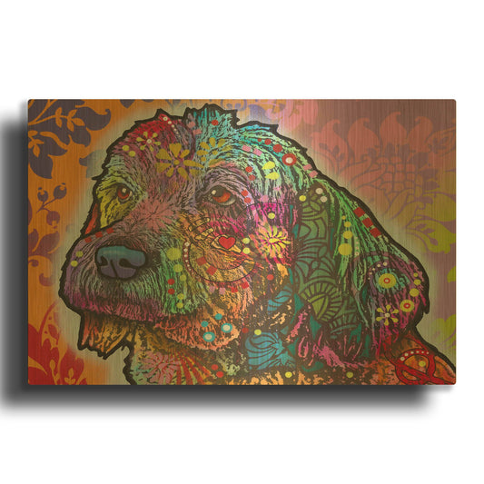 'Jasper 2' By Dean Russo Gold Metal Wall Art