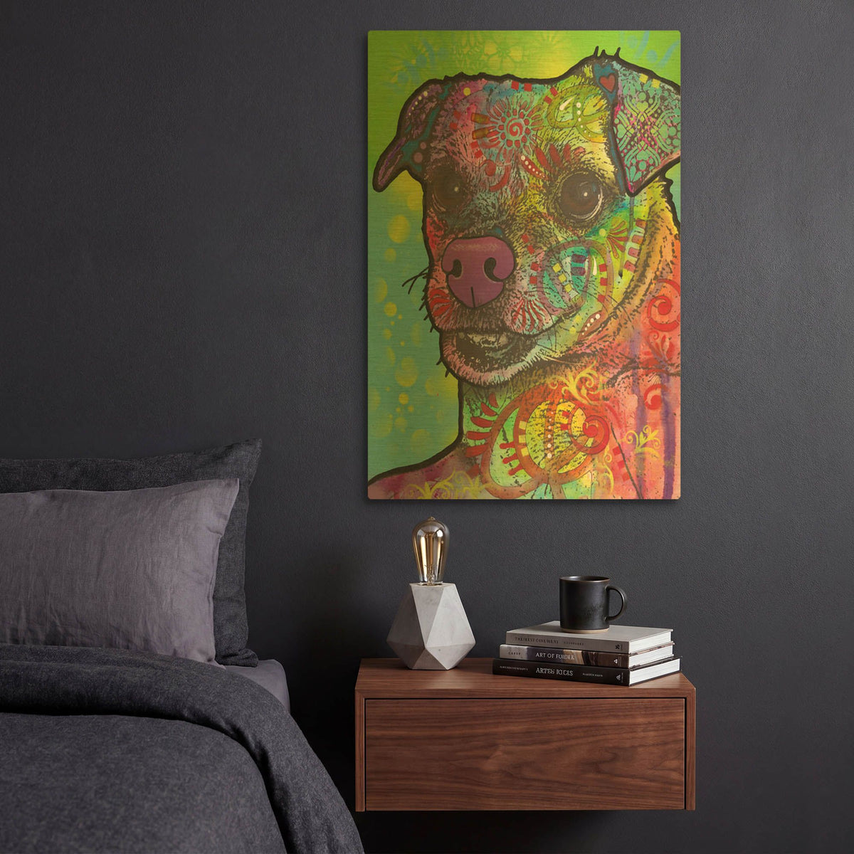 'Flora' By Dean Russo Gold Metal Wall Art
