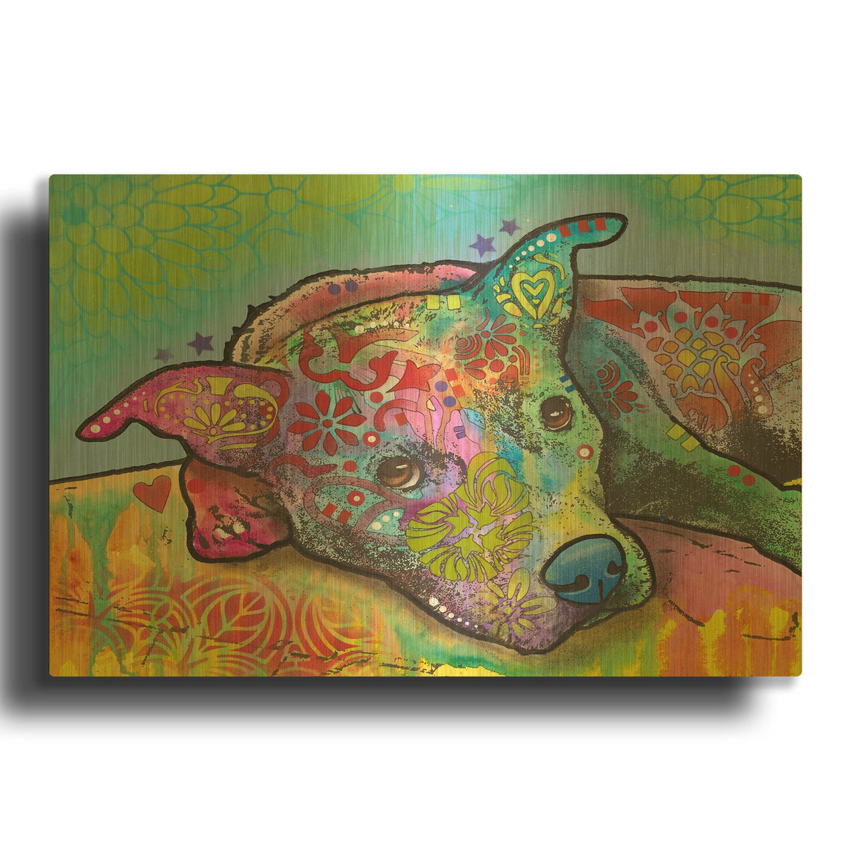 'Riley' By Dean Russo Gold Metal Wall Art