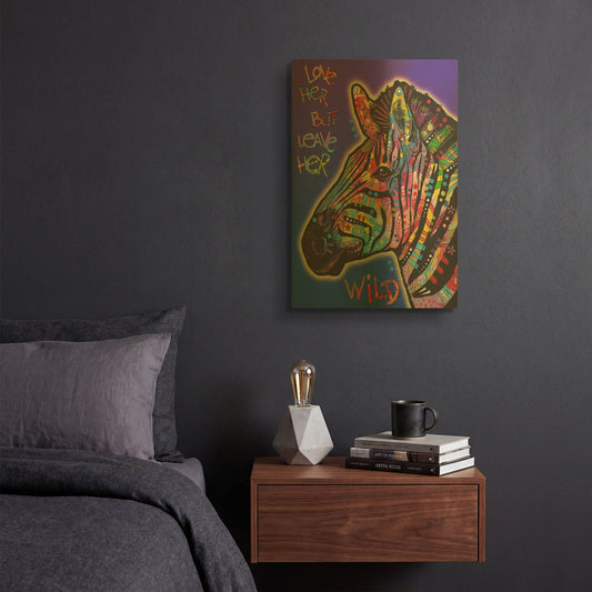 'Leave Her Wild' By Dean Russo Gold Metal Wall Art