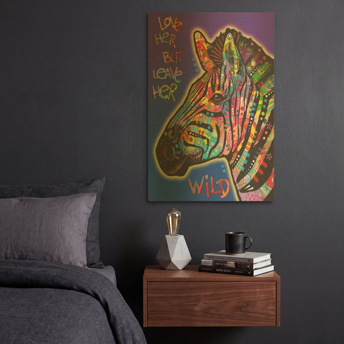 'Leave Her Wild' By Dean Russo Gold Metal Wall Art