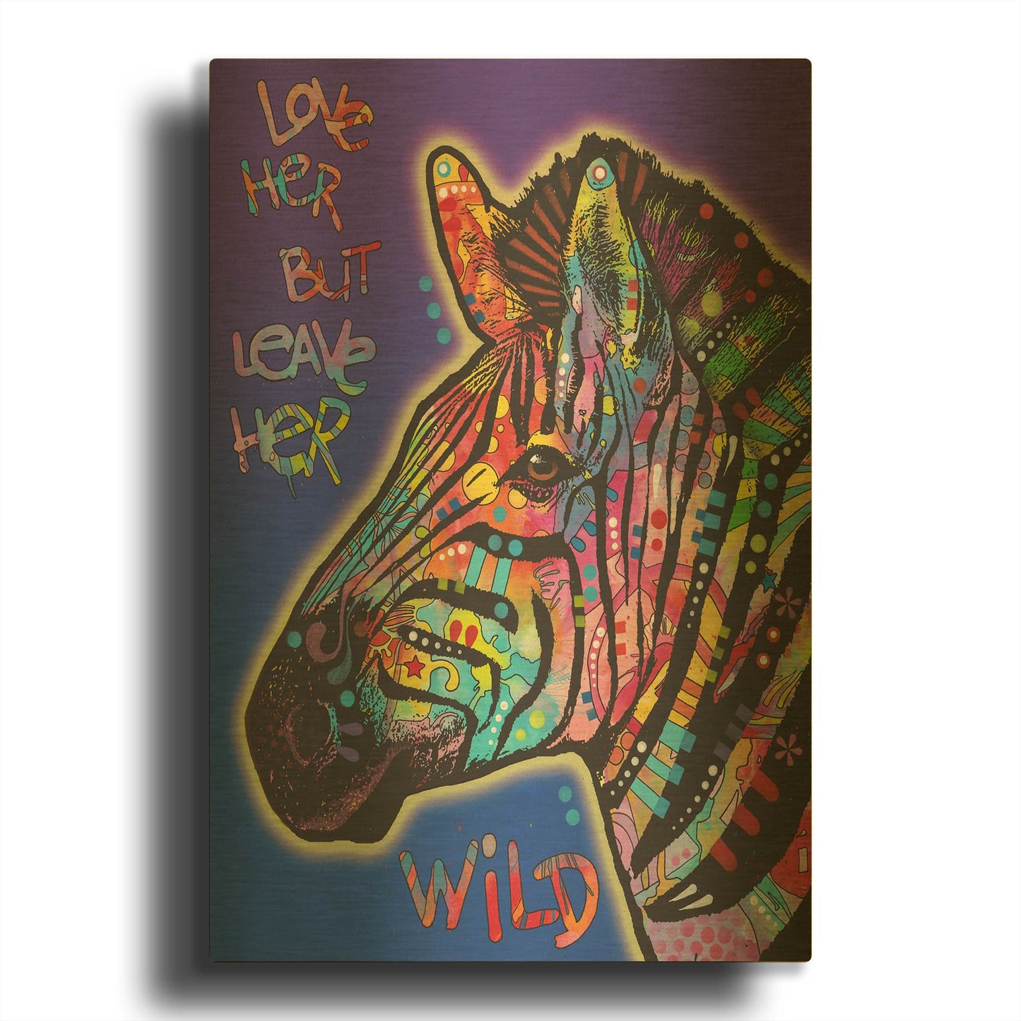 'Leave Her Wild' By Dean Russo Gold Metal Wall Art