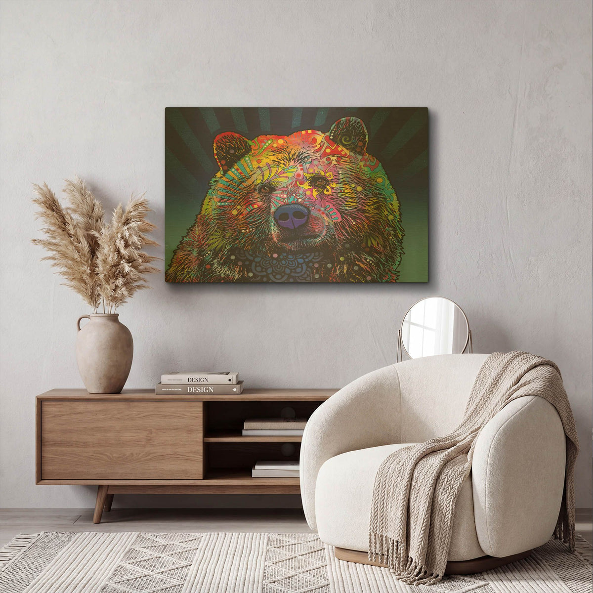 'Grizz' By Dean Russo Gold Metal Wall Art