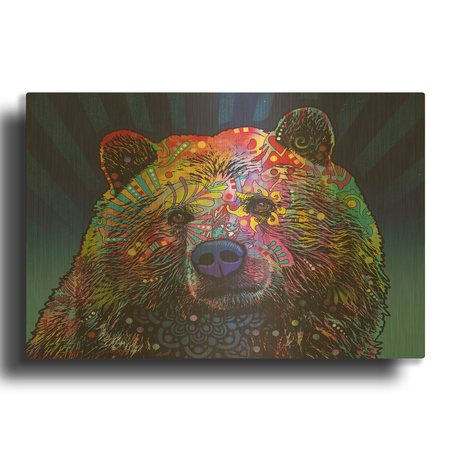 'Grizz' By Dean Russo Gold Metal Wall Art