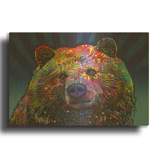 'Grizz' By Dean Russo Gold Metal Wall Art