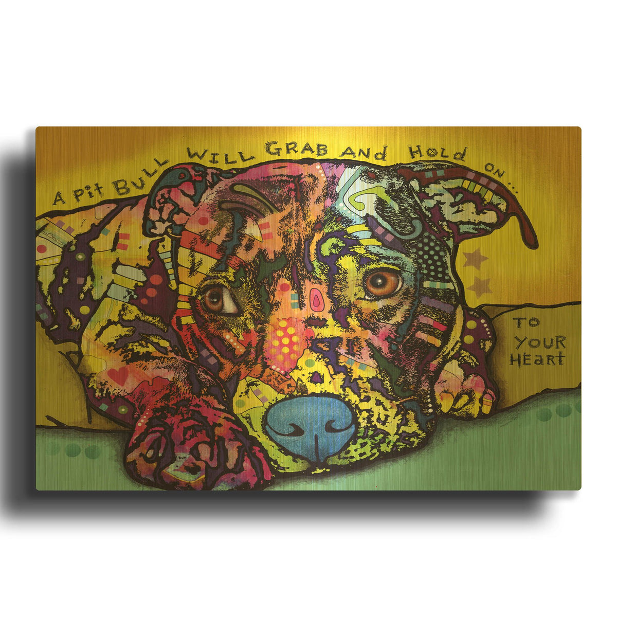 'Hold Your Heart' By Dean Russo Gold Metal Wall Art