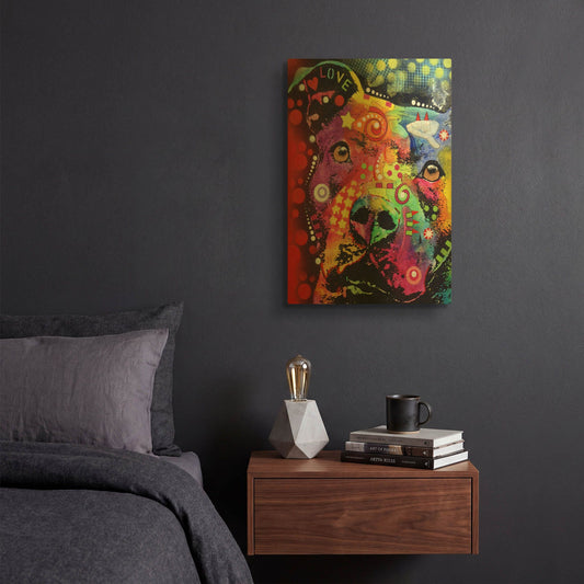 'Thoughtful Pit Classic' By Dean Russo Gold Metal Wall Art