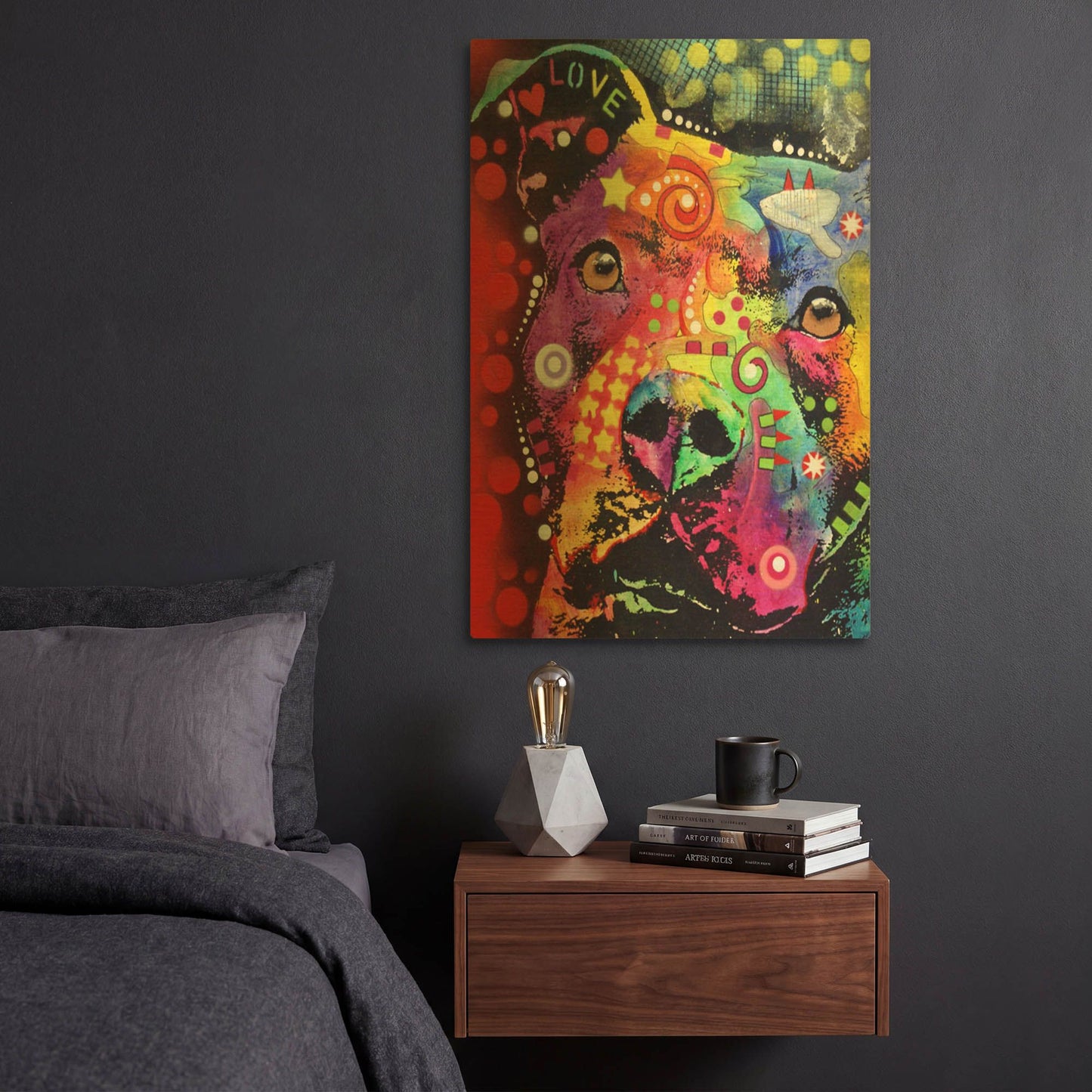 'Thoughtful Pit Classic' By Dean Russo Gold Metal Wall Art