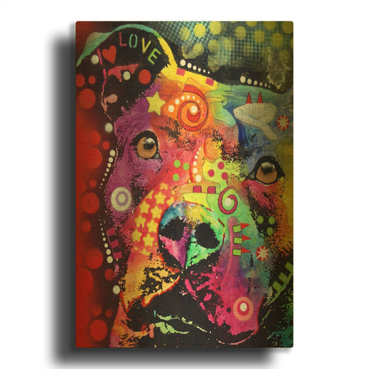 'Thoughtful Pit Classic' By Dean Russo Gold Metal Wall Art
