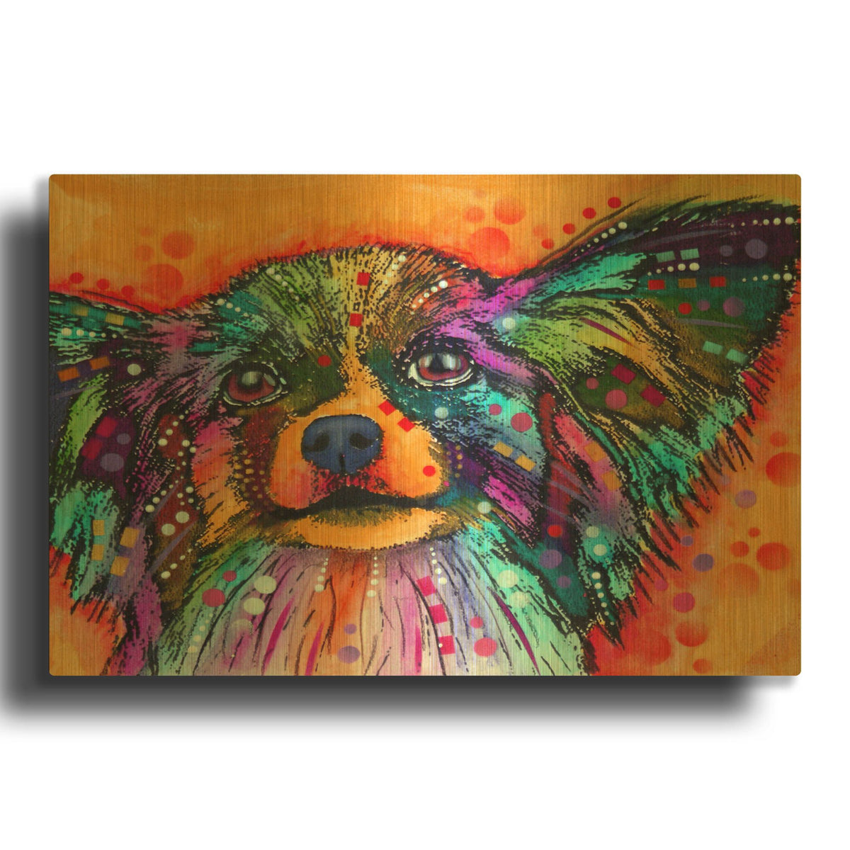 'Papillion' By Dean Russo Gold Metal Wall Art