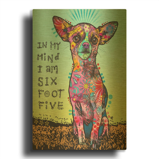 'In My Mind' By Dean Russo Gold Metal Wall Art