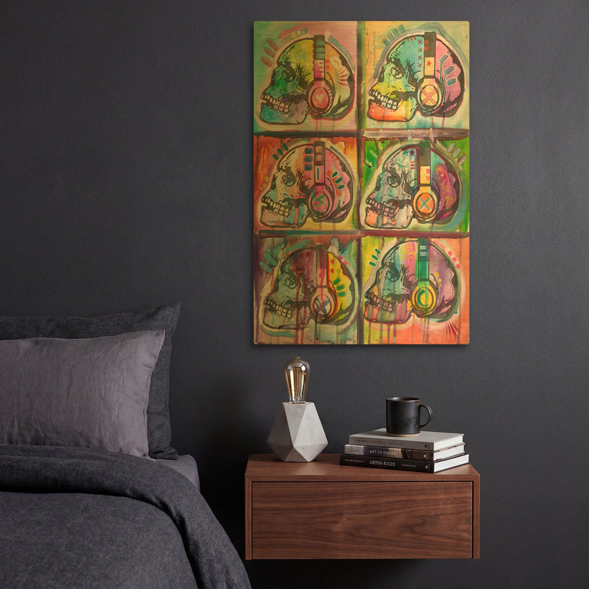 'Live Music 6up' By Dean Russo Gold Metal Wall Art