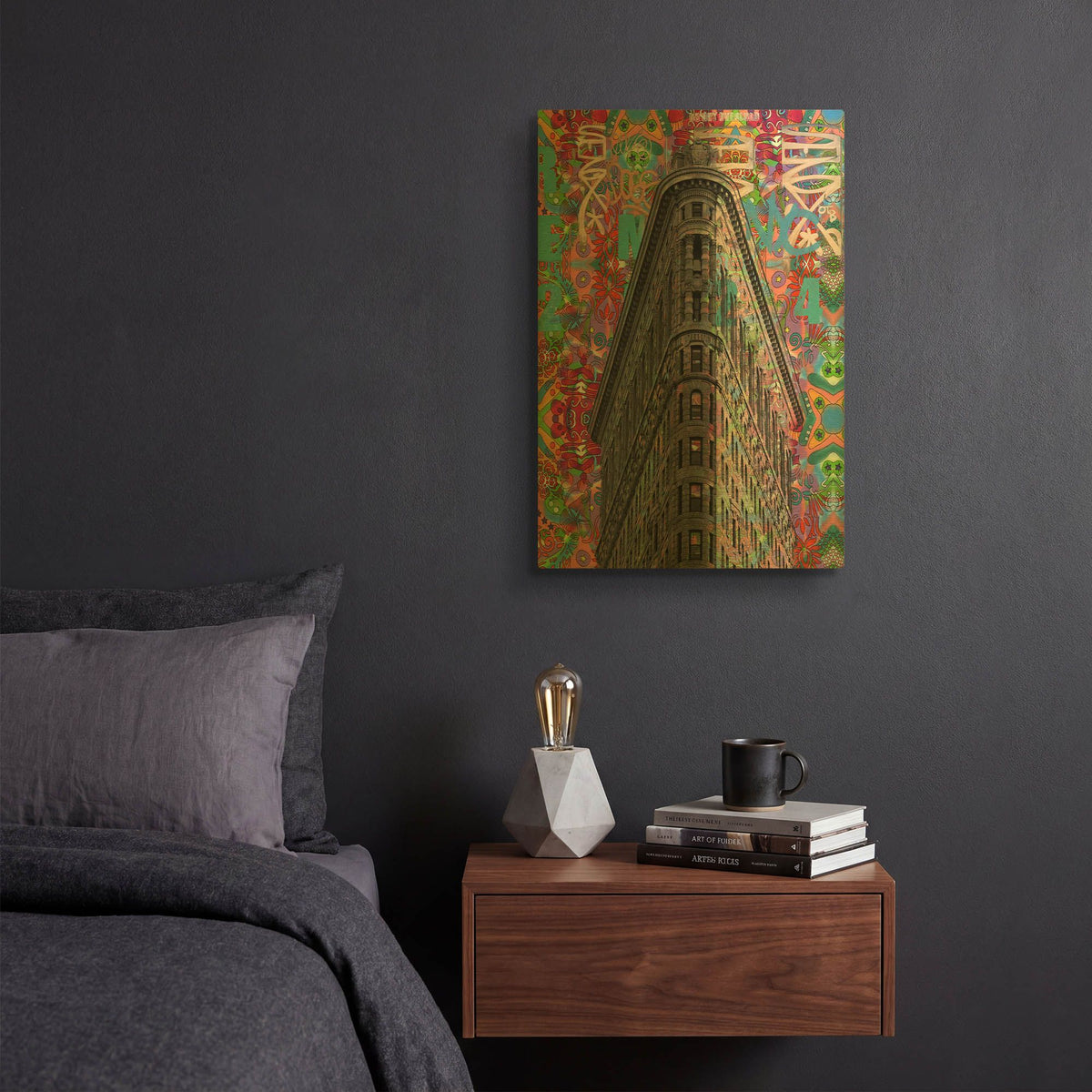 'Flatiron' By Dean Russo Gold Metal Wall Art
