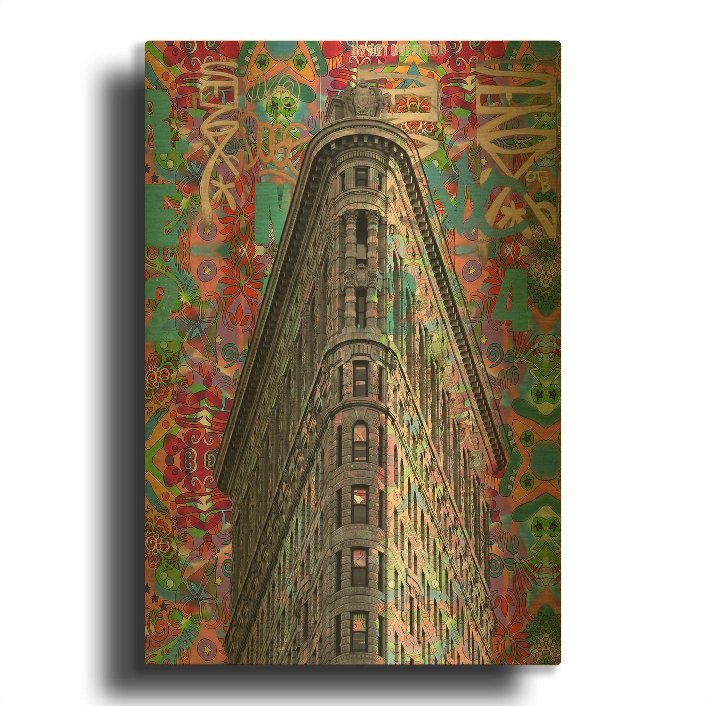 'Flatiron' By Dean Russo Gold Metal Wall Art