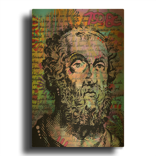 'Homer' By Dean Russo Gold Metal Wall Art