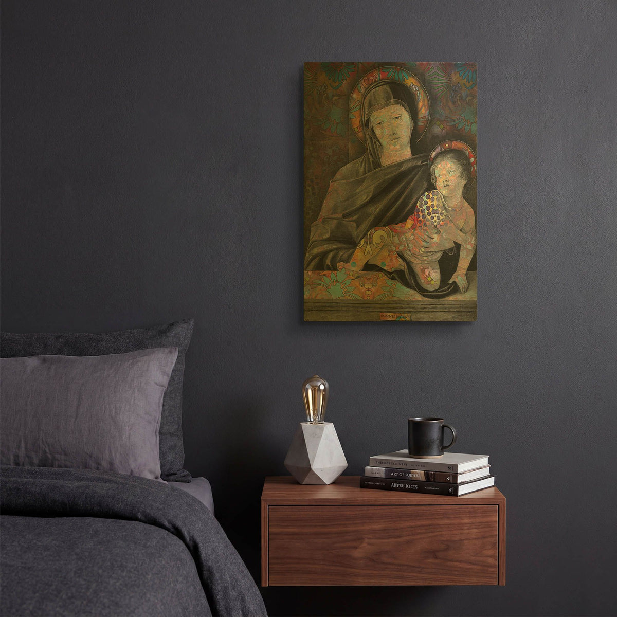 'Madonna And Child' By Dean Russo Gold Metal Wall Art