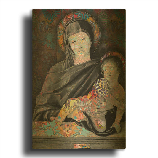'Madonna And Child' By Dean Russo Gold Metal Wall Art