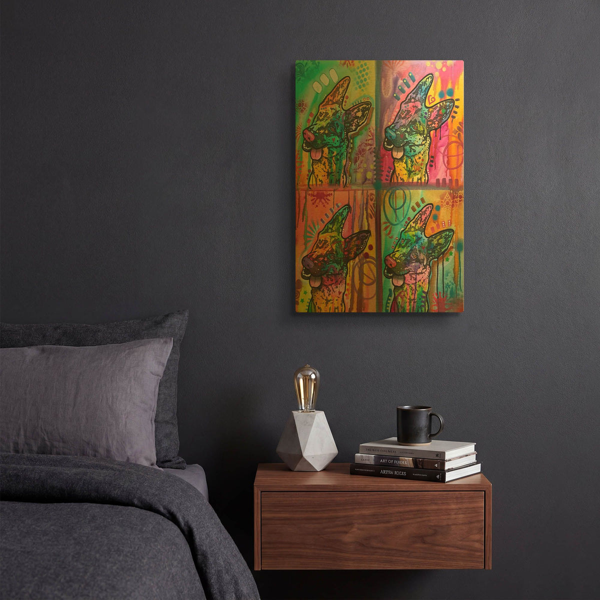 '4 Shepherds' By Dean Russo Gold Metal Wall Art