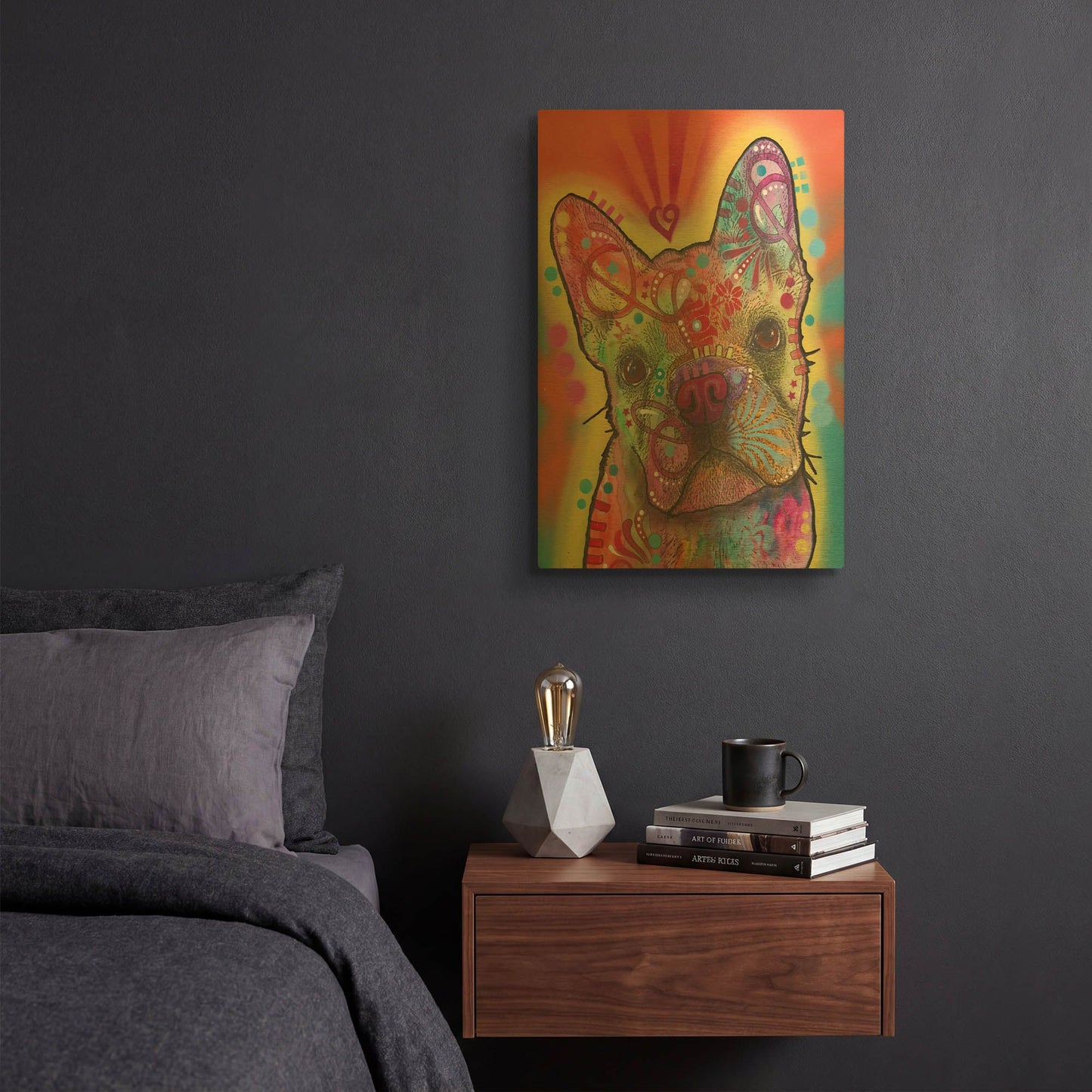 'Heart Talking' By Dean Russo Gold Metal Wall Art