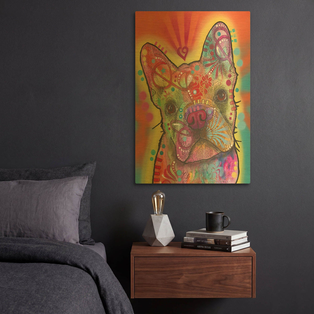 'Heart Talking' By Dean Russo Gold Metal Wall Art