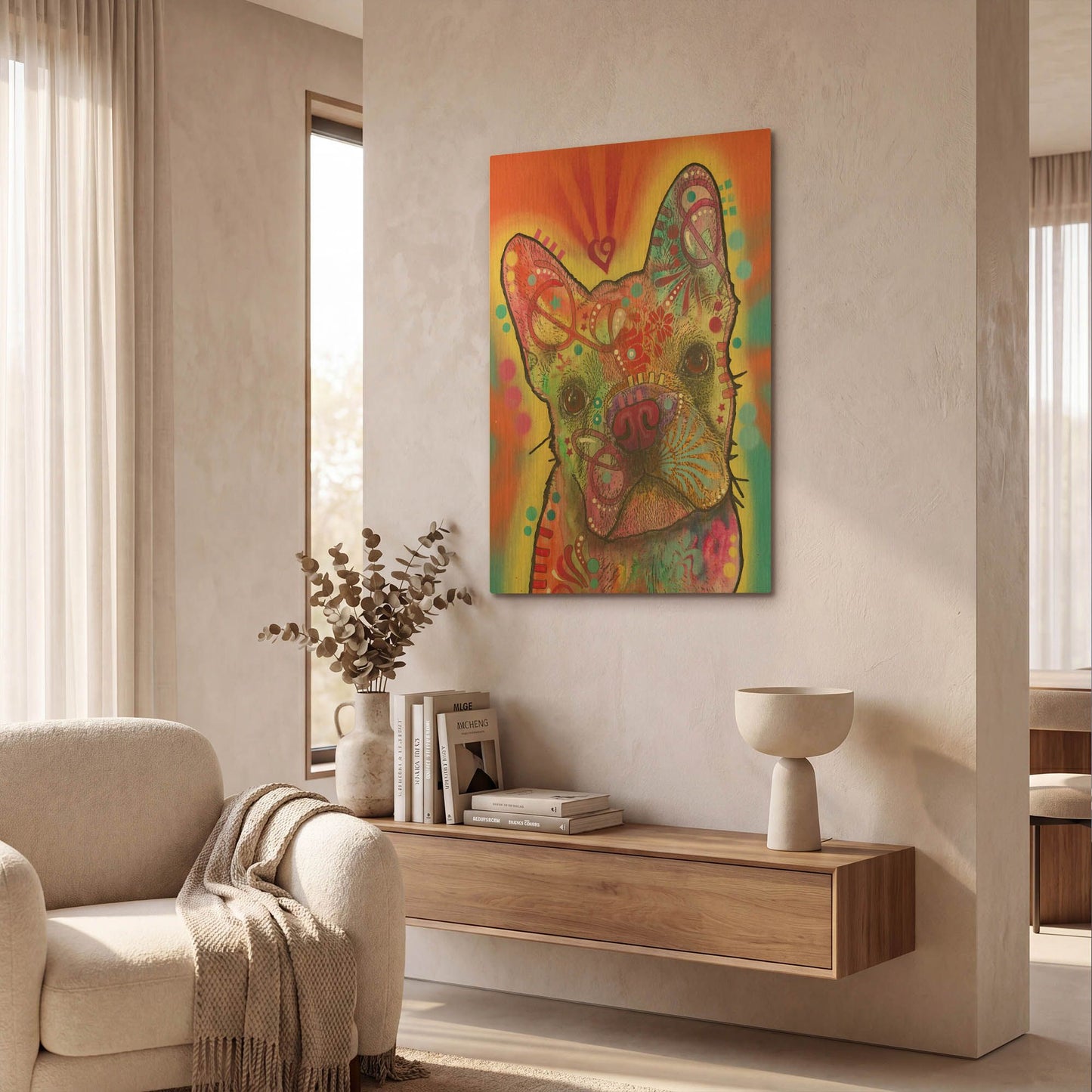 'Heart Talking' By Dean Russo Gold Metal Wall Art