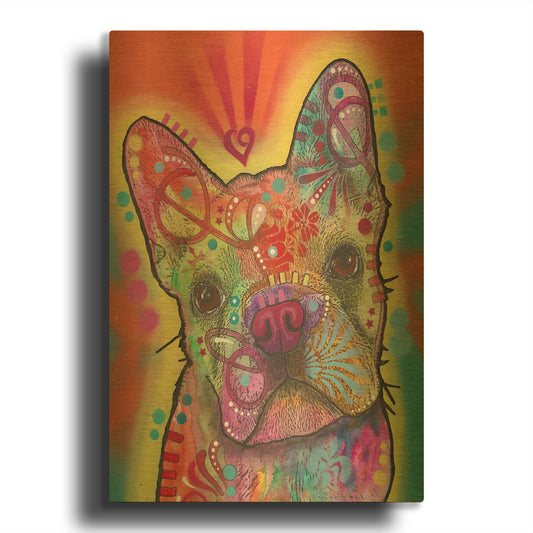 'Heart Talking' By Dean Russo Gold Metal Wall Art