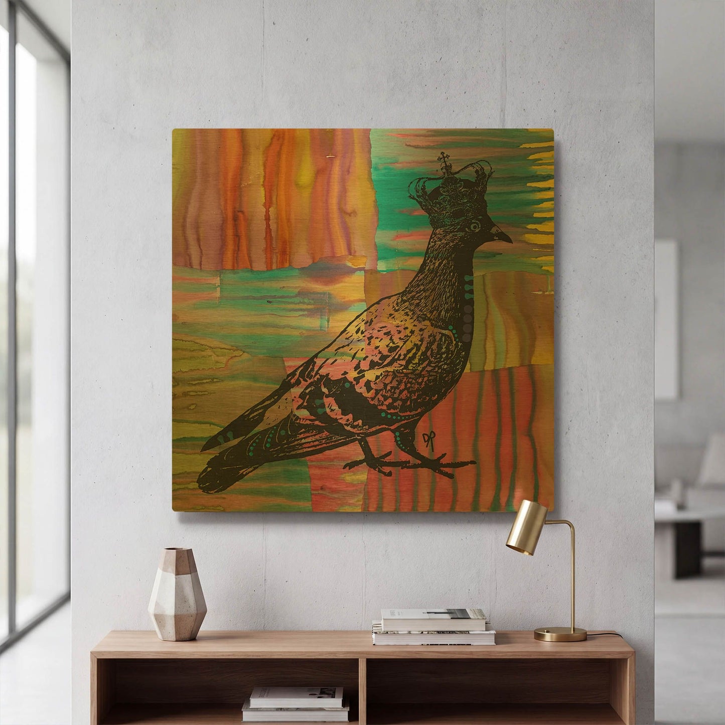 'King Of The Free World' By Dean Russo Gold Metal Wall Art