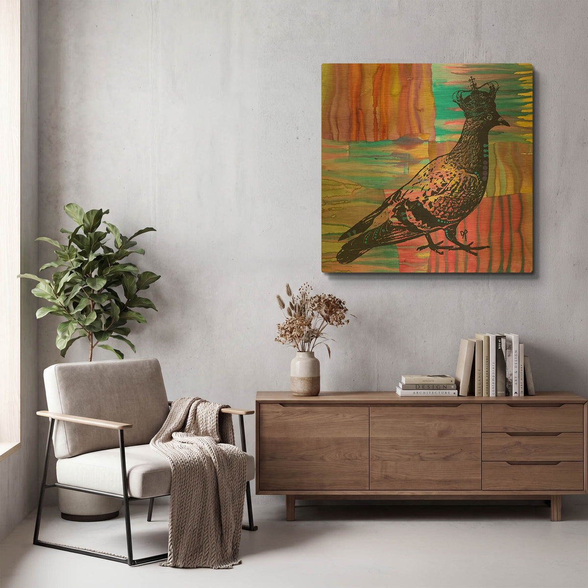 'King Of The Free World' By Dean Russo Gold Metal Wall Art
