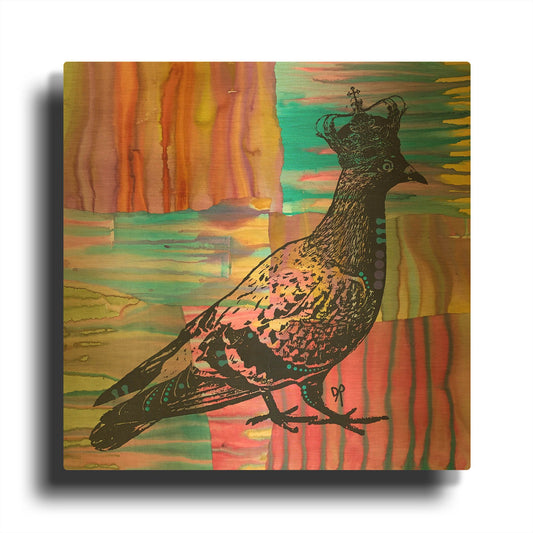 'King Of The Free World' By Dean Russo Gold Metal Wall Art