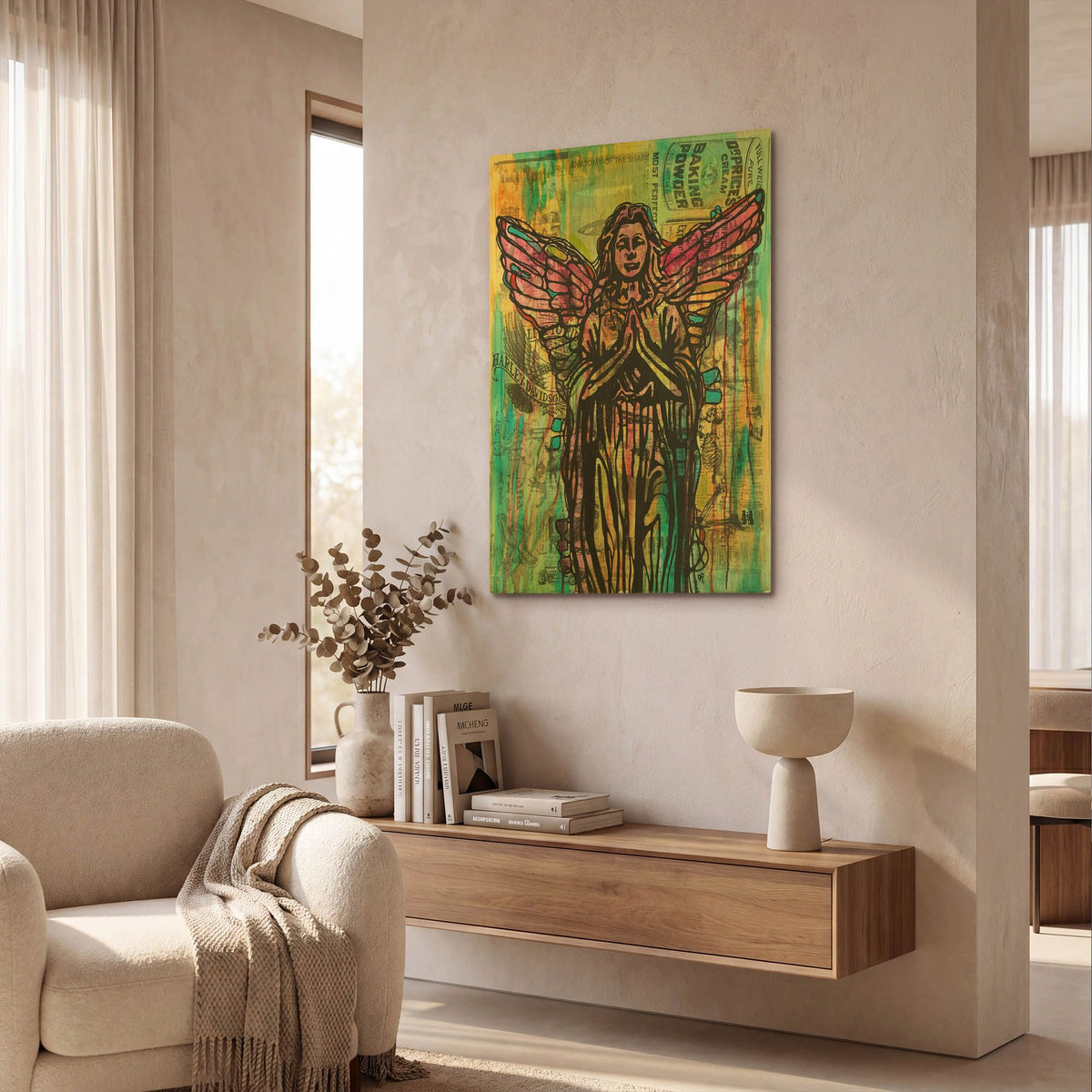 'Most Perfect Angel' By Dean Russo Gold Metal Wall Art