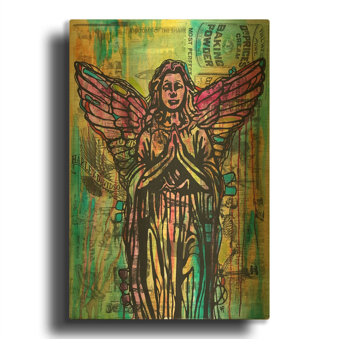 'Most Perfect Angel' By Dean Russo Gold Metal Wall Art