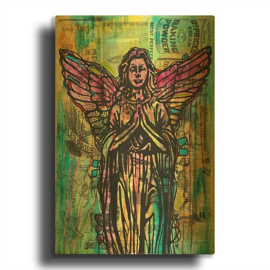 'Most Perfect Angel' By Dean Russo Gold Metal Wall Art