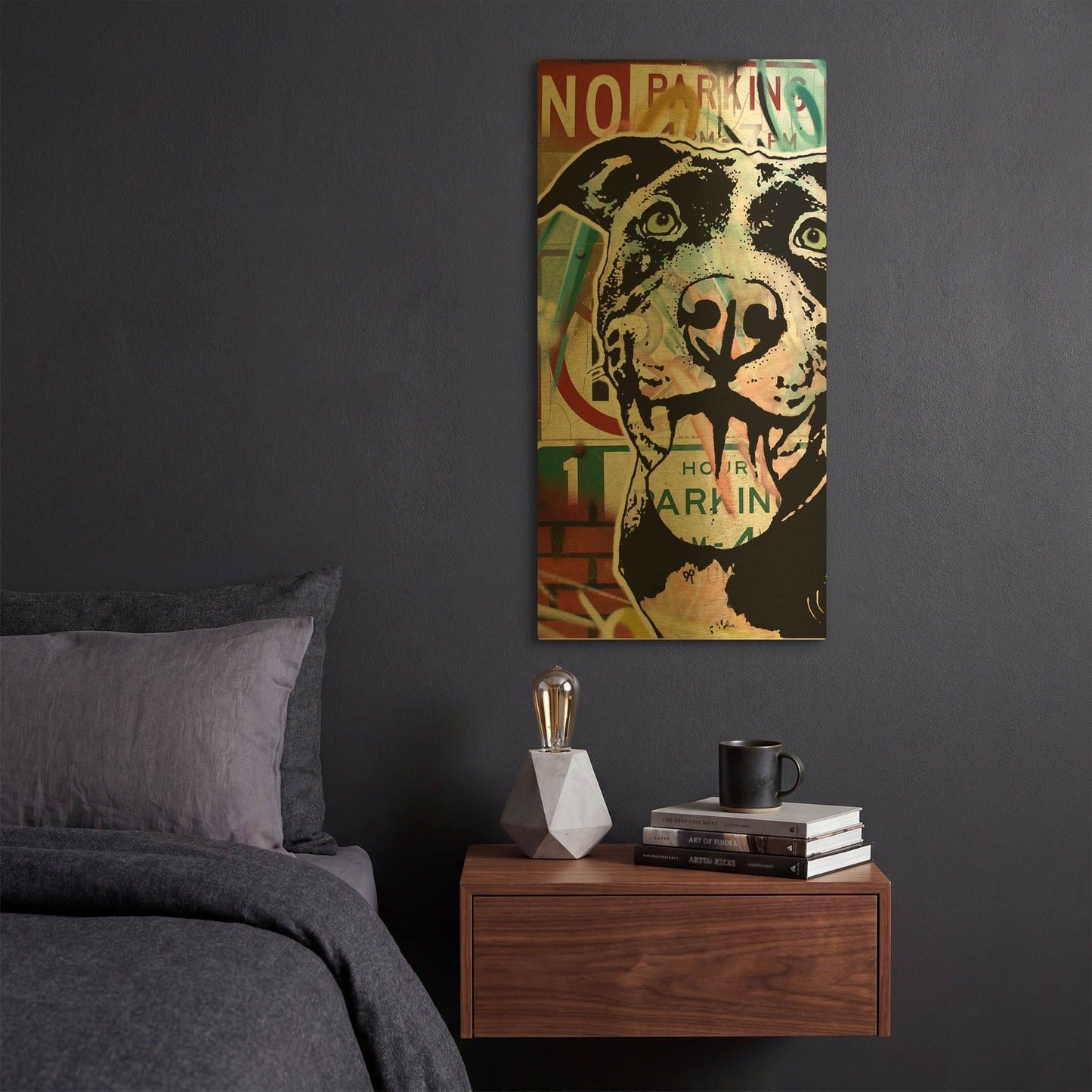 'Ms Understood No Parking' By Dean Russo Gold Metal Wall Art