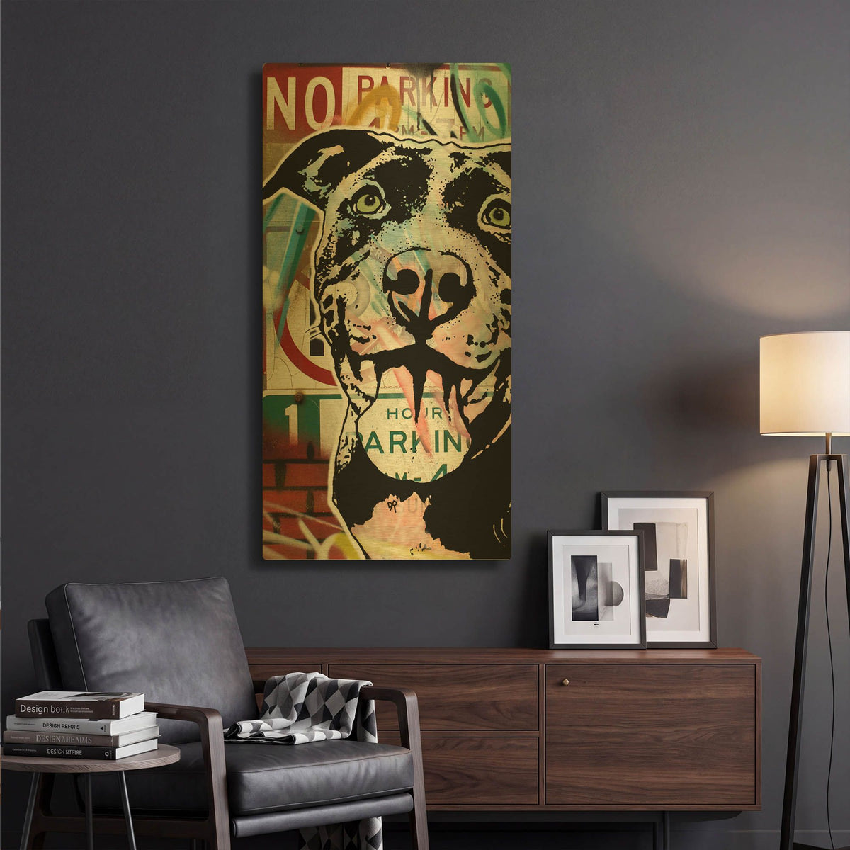 'Ms Understood No Parking' By Dean Russo Gold Metal Wall Art