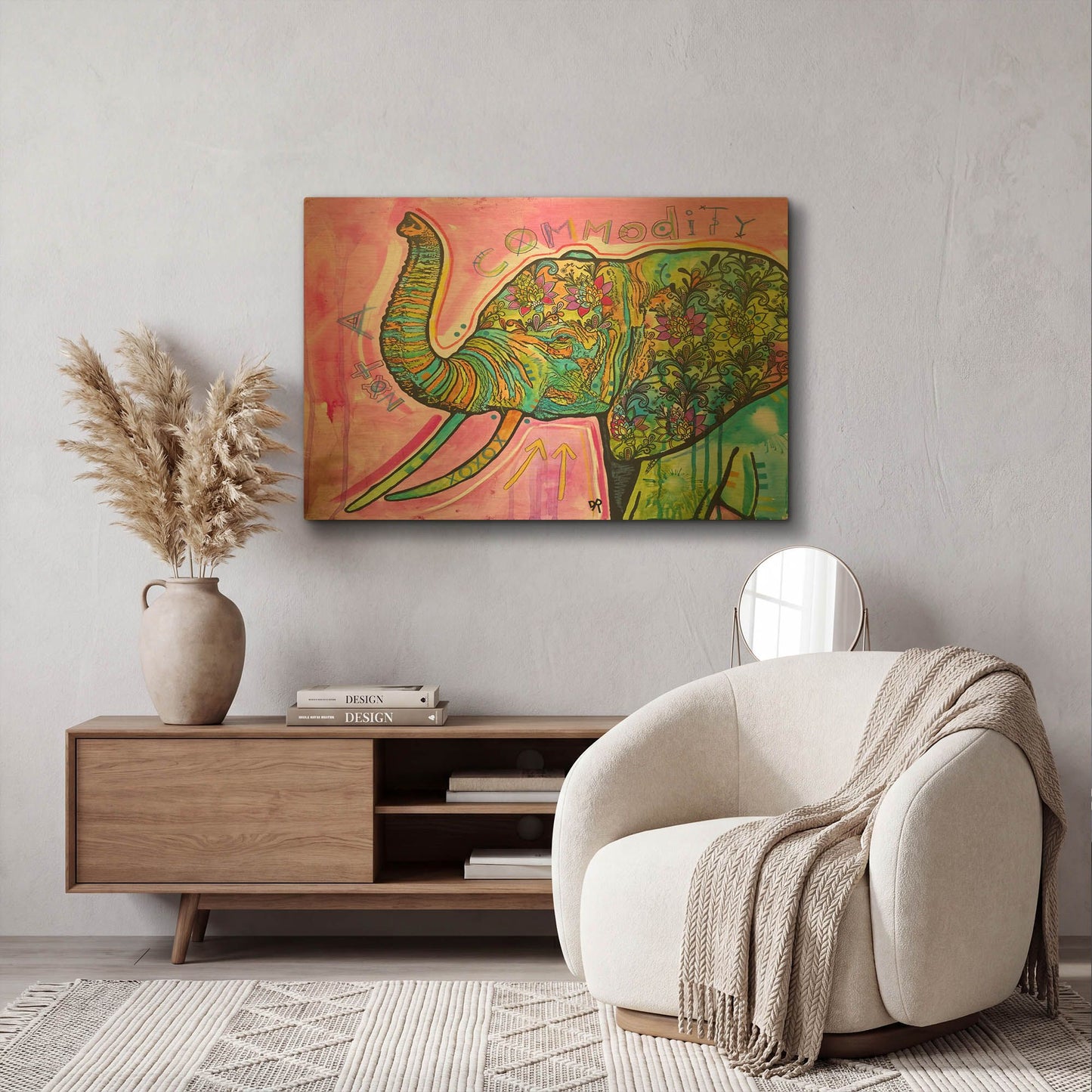 'Not A Commodity' By Dean Russo Gold Metal Wall Art