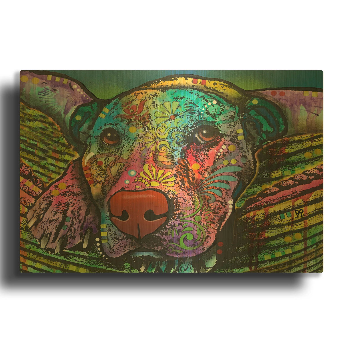 'Safe And Sound' By Dean Russo Gold Metal Wall Art