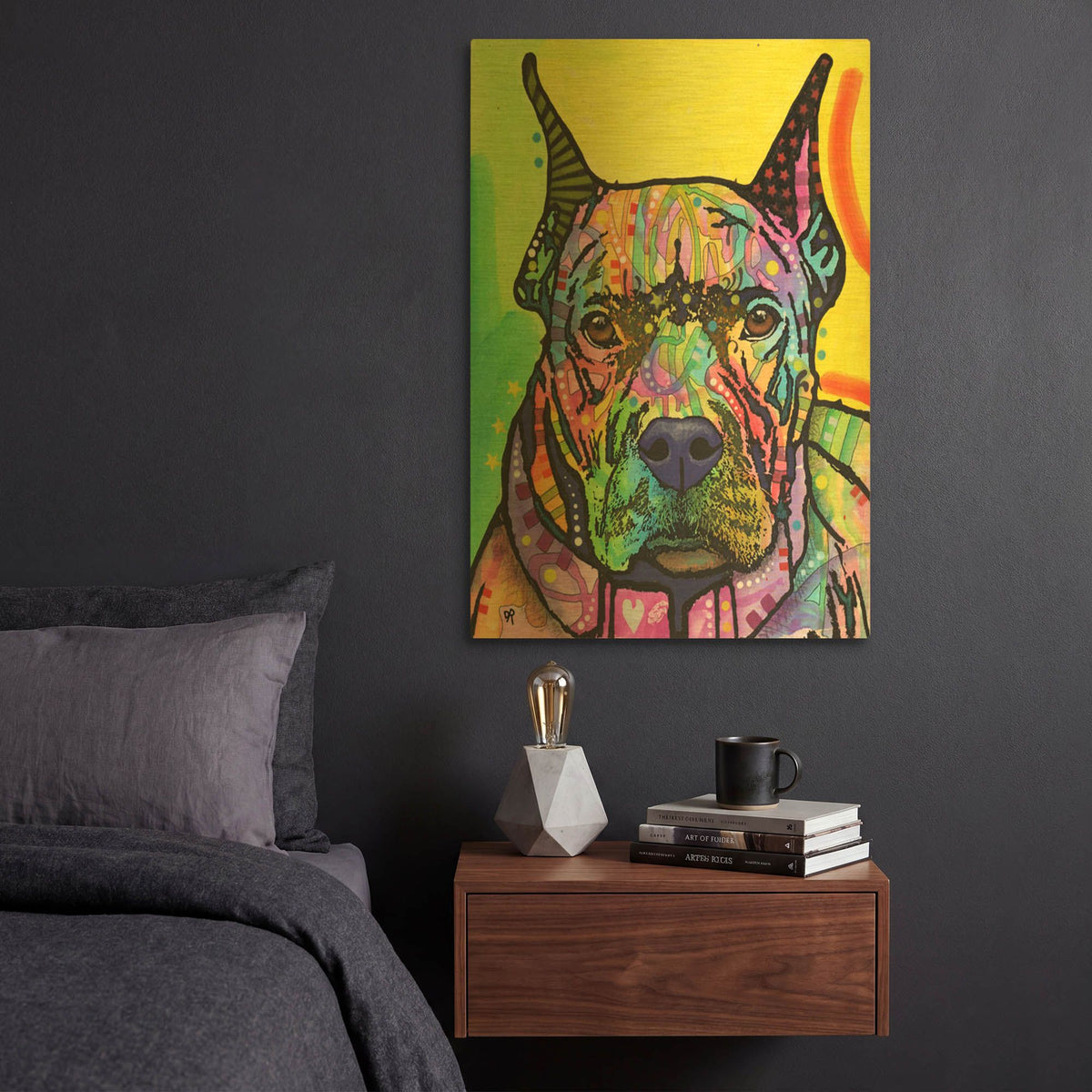 'Stare Down' By Dean Russo Gold Metal Wall Art