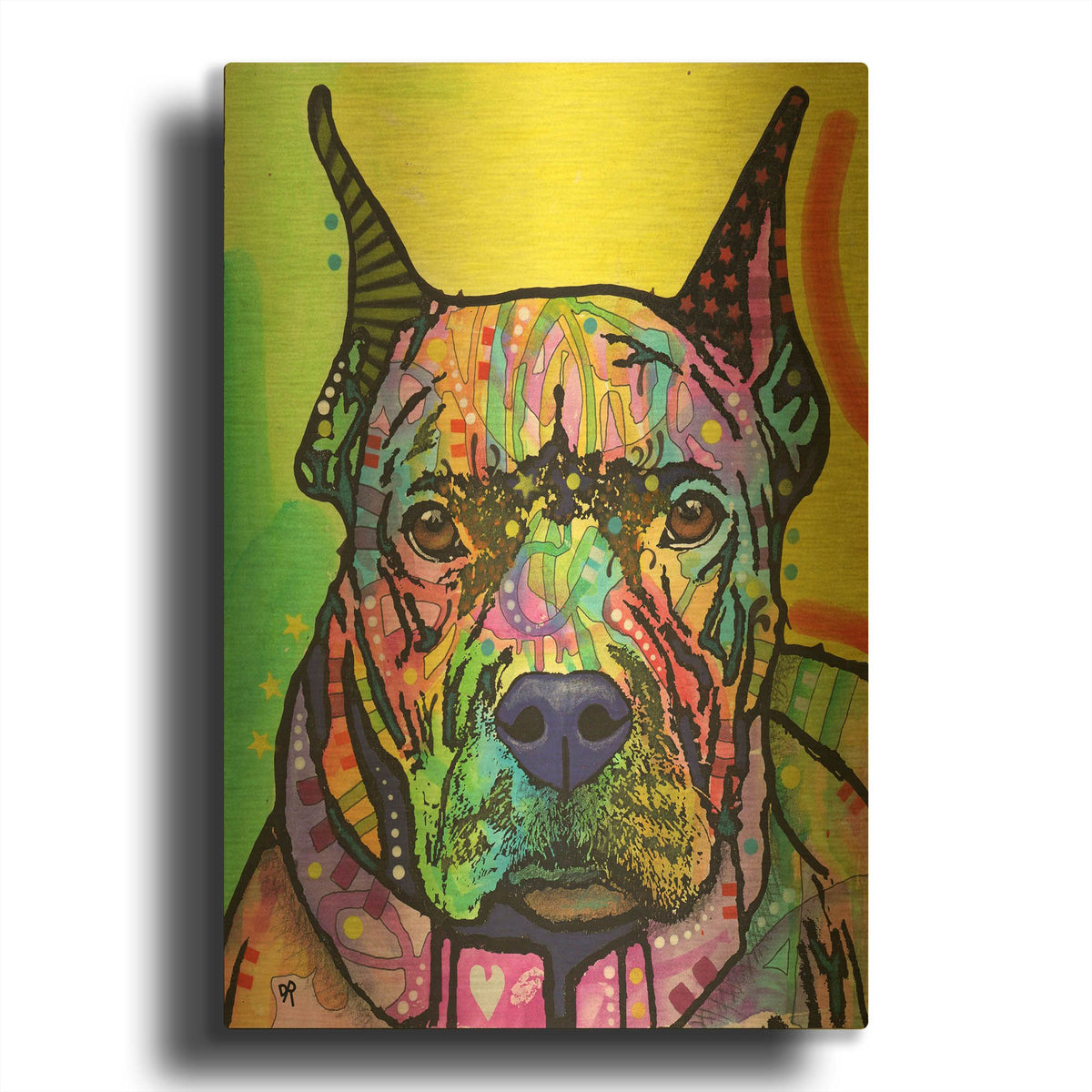 'Stare Down' By Dean Russo Gold Metal Wall Art