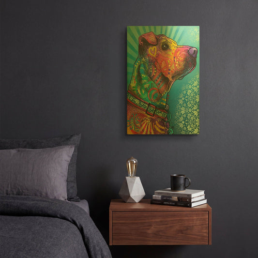 'Style Eyes' By Dean Russo Gold Metal Wall Art