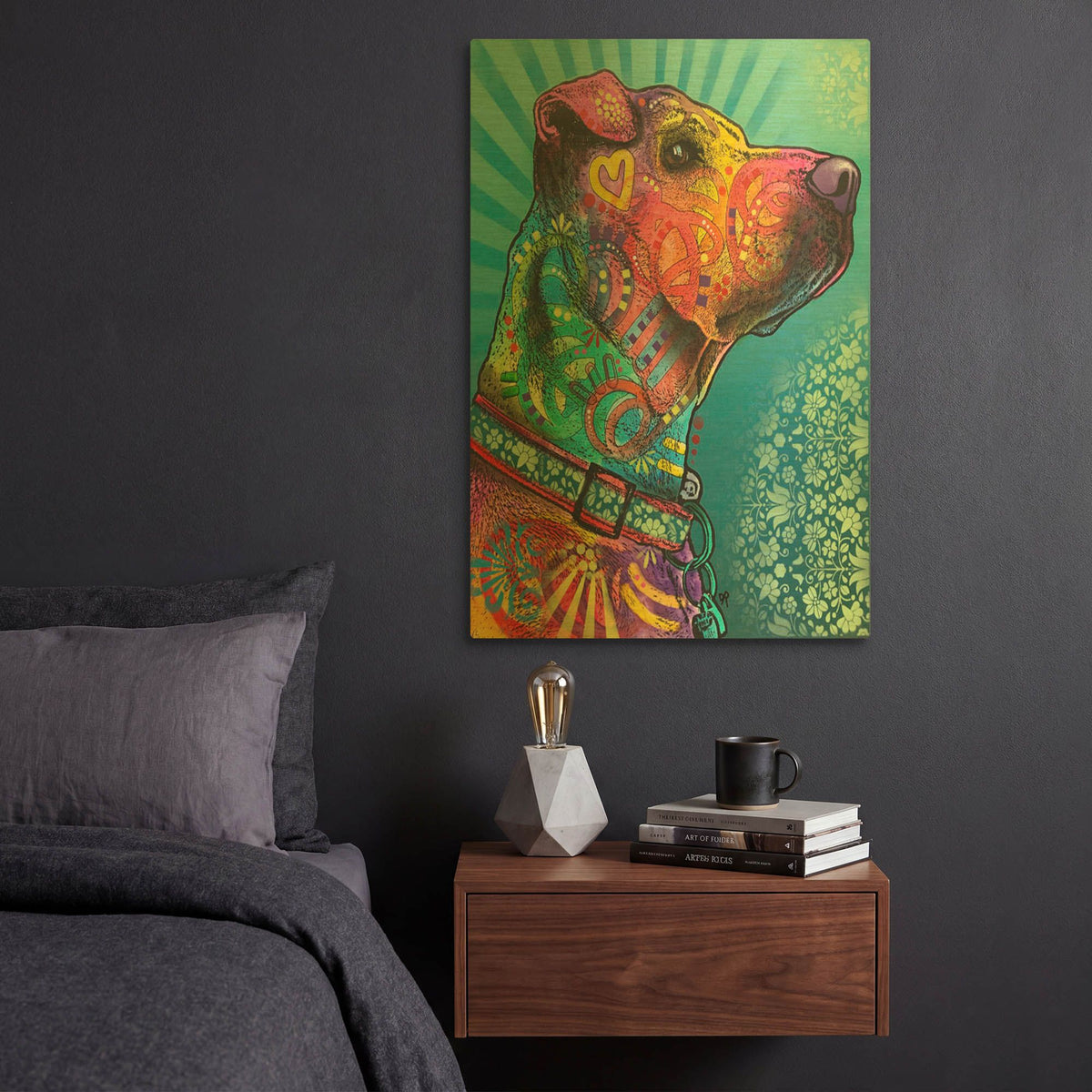'Style Eyes' By Dean Russo Gold Metal Wall Art