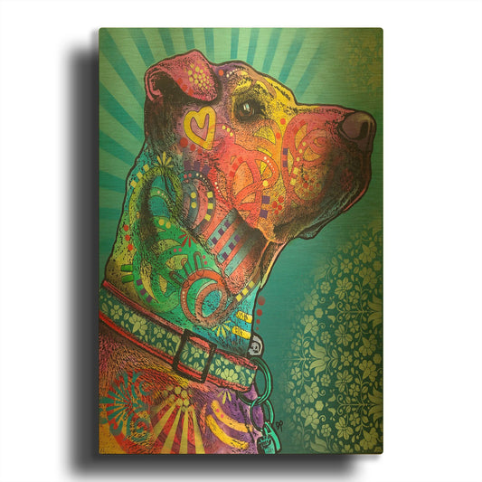 'Style Eyes' By Dean Russo Gold Metal Wall Art