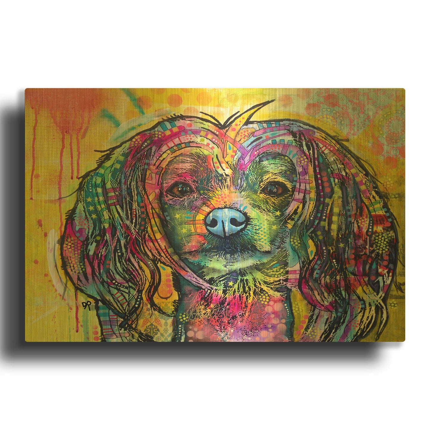 'Chinese Crusted' By Dean Russo Gold Metal Wall Art