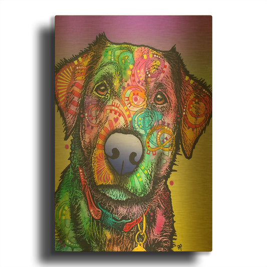 'Far Side' By Dean Russo Gold Metal Wall Art