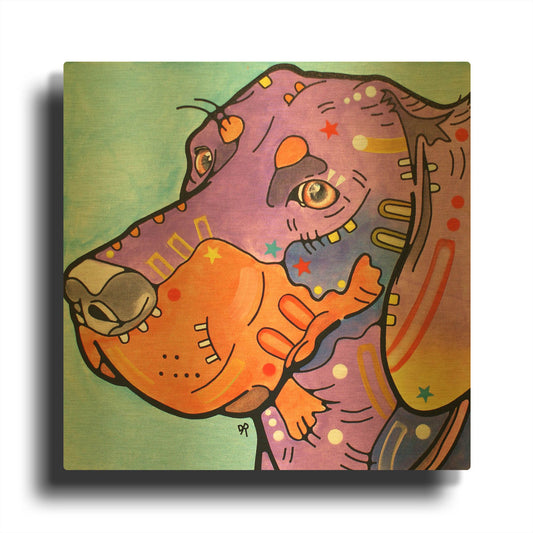 'Hunter' By Dean Russo Gold Metal Wall Art