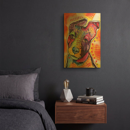 'Pittiful' By Dean Russo Gold Metal Wall Art