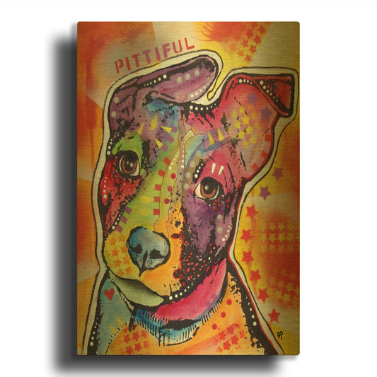 'Pittiful' By Dean Russo Gold Metal Wall Art