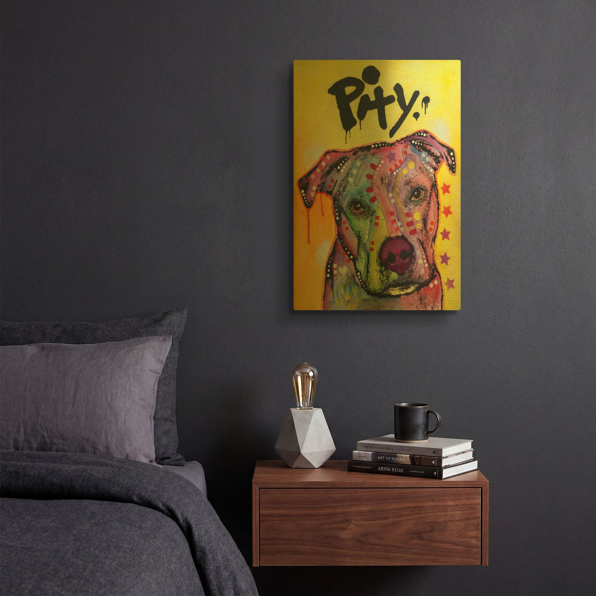 'Pity II' By Dean Russo Gold Metal Wall Art