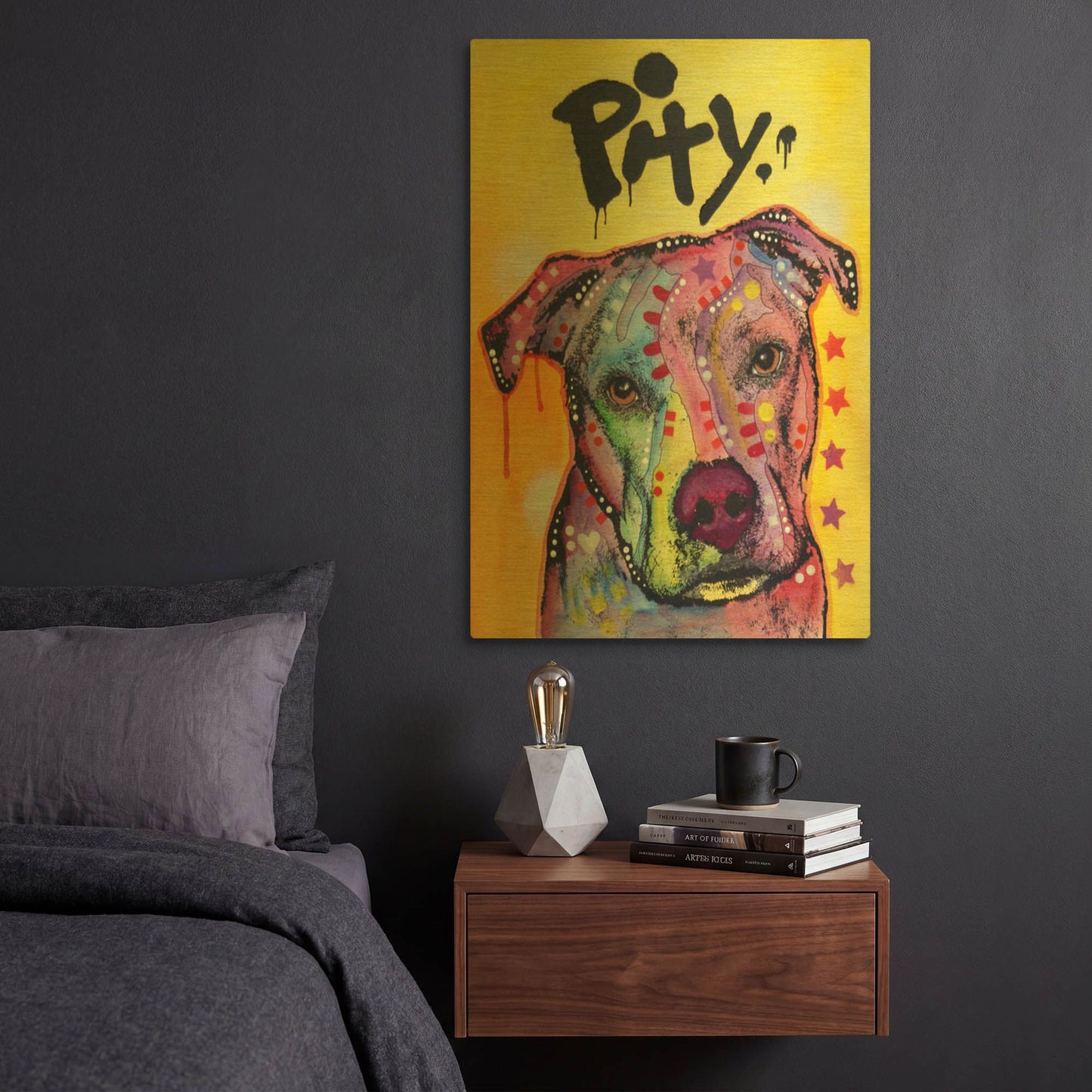 'Pity II' By Dean Russo Gold Metal Wall Art