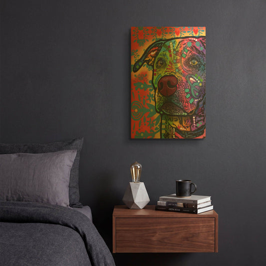 'Huckleberry' By Dean Russo Gold Metal Wall Art