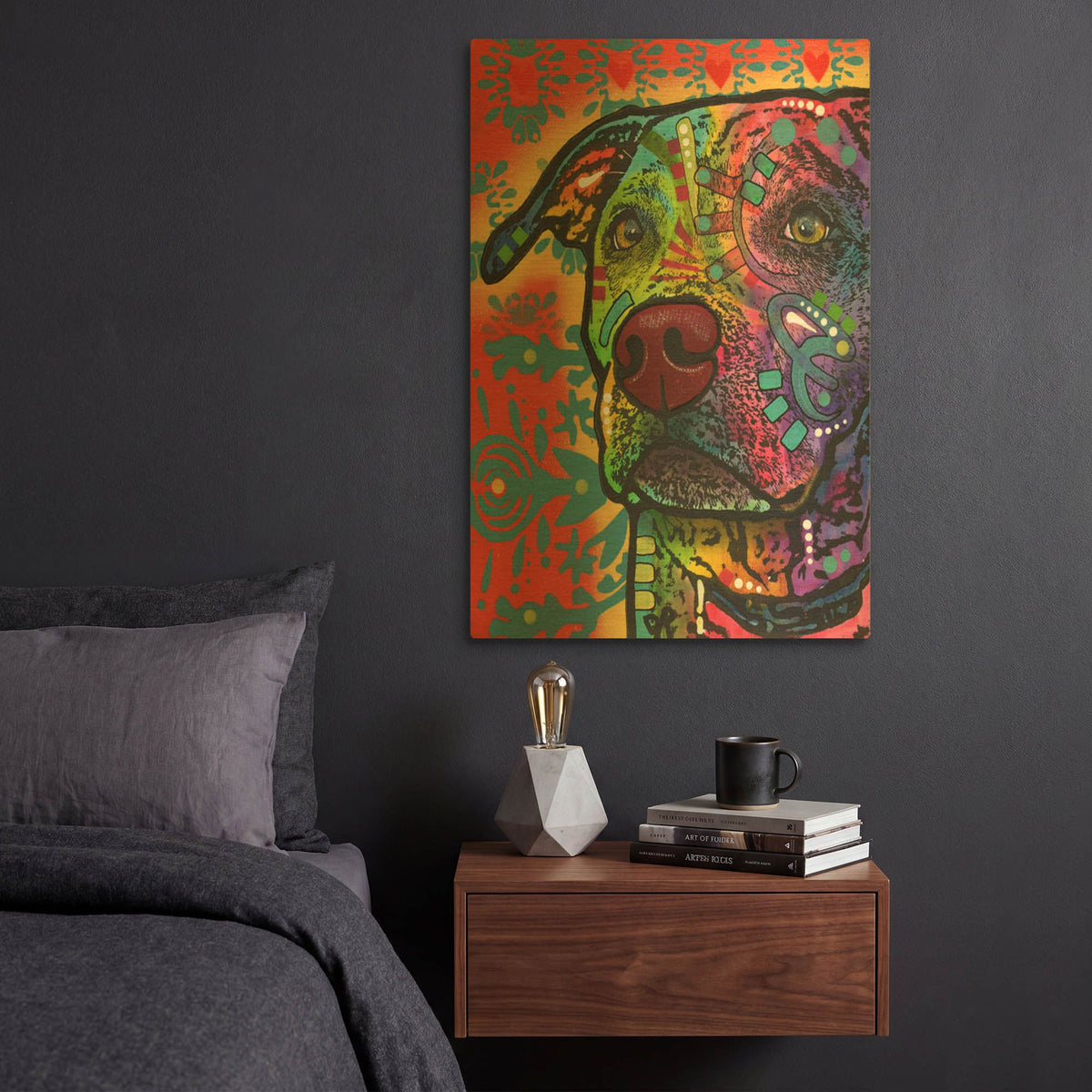 'Huckleberry' By Dean Russo Gold Metal Wall Art